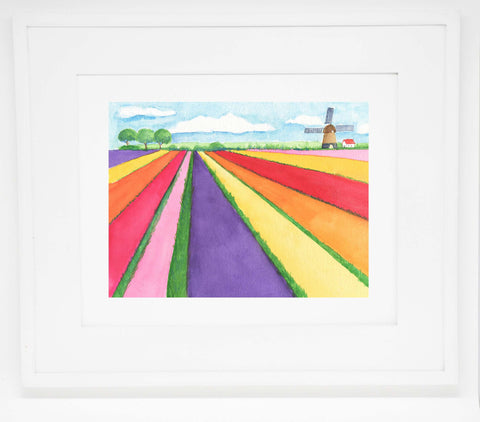 The Tulip Farm art print -- 8x10