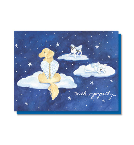 Dog Heaven Pet Sympathy Card