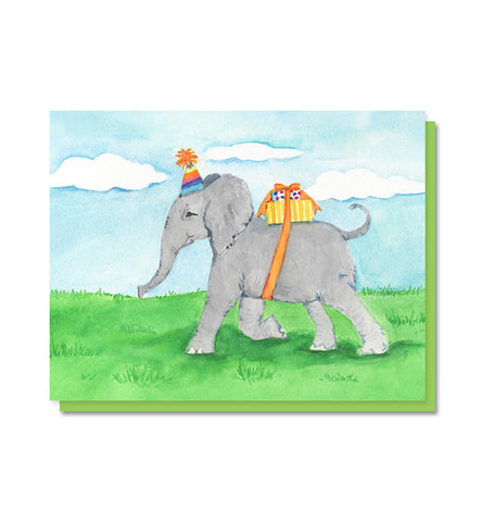 Elephant Birthday Card