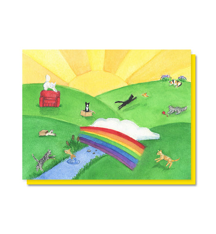 The Rainbow Bridge: Cat/Pet Loss Sympathy Card