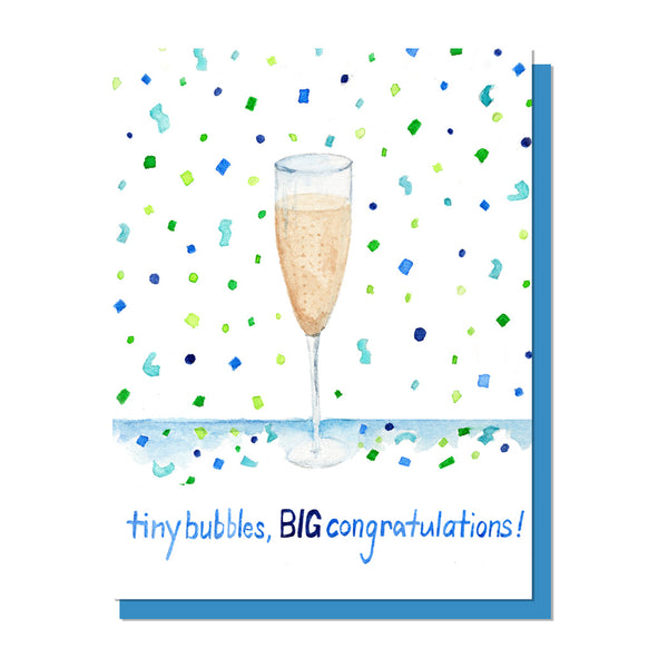 Tiny Bubbles Congratulations, Wedding, Engagement Card