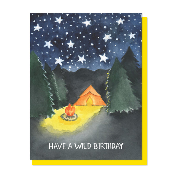 Have a Wild Birthday Wilderness Camping Card