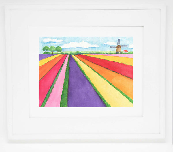The Tulip Farm 8x10 art print