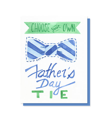Choose Your Own Tie Father's Day Trifold Card