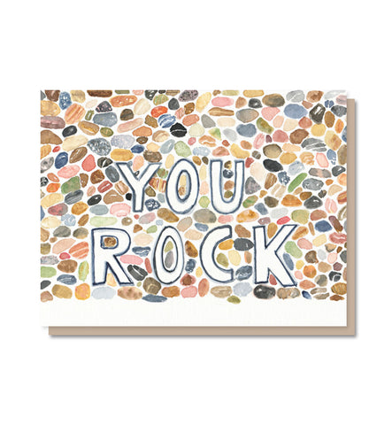 You Rock!  Congratulations, Support, Thank You Card