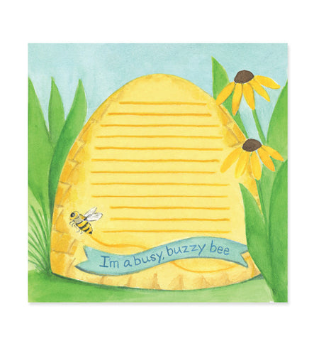 Busy Buzzy Bee 6x6 Notepad