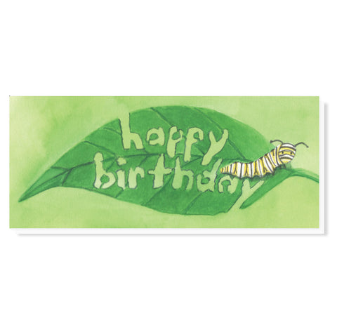 #9 Caterpillar Wishes Birthday Card