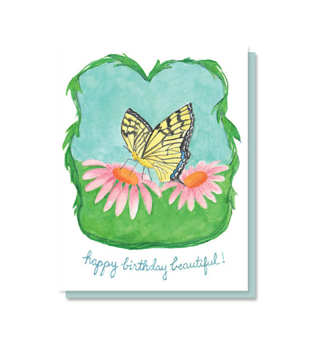 Happy Birthday Beautiful Butterfly Card