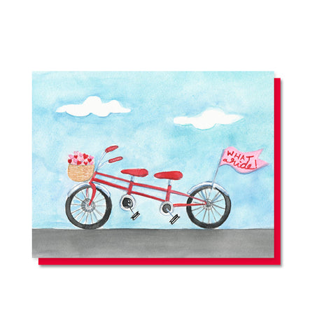 What a Ride!  Bicycle Love Card